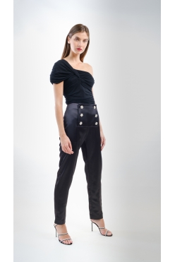 Giorgio Armani jersey top nero 2