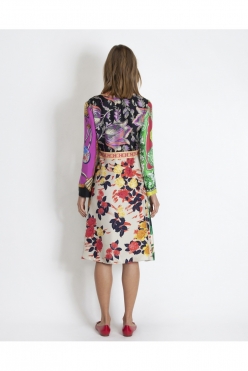 Etro vestido multicolor flor 2