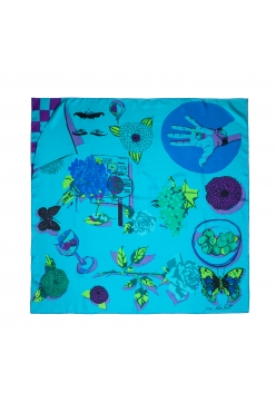 Mantero pañuelo seda 90 x 90