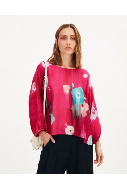 Giorgio Armani fuchsia top