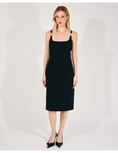 Versace medusa black dress